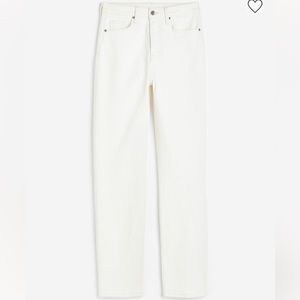 White denim pants